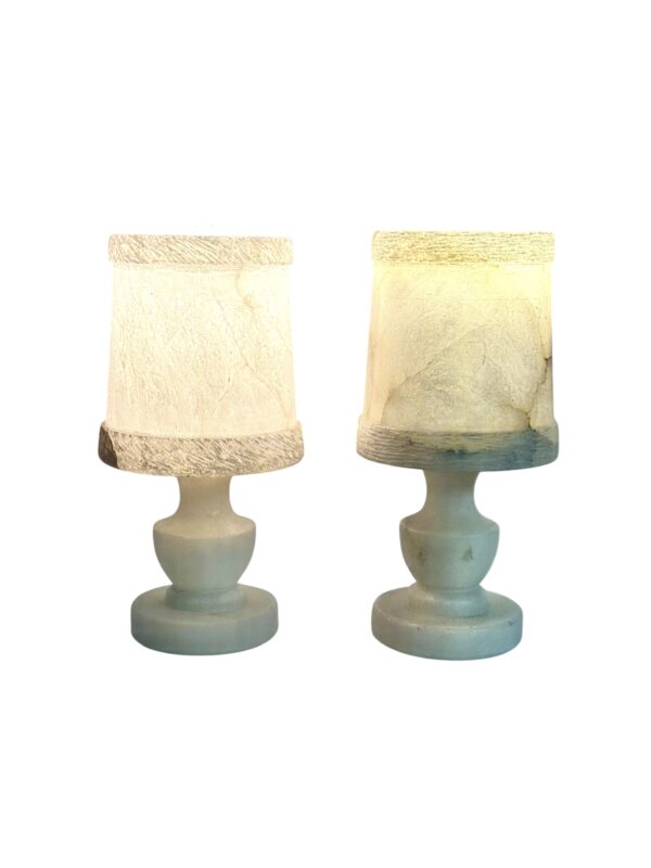 Pair of French Alabaster Table Lamps, Circa 1890 - Image 12