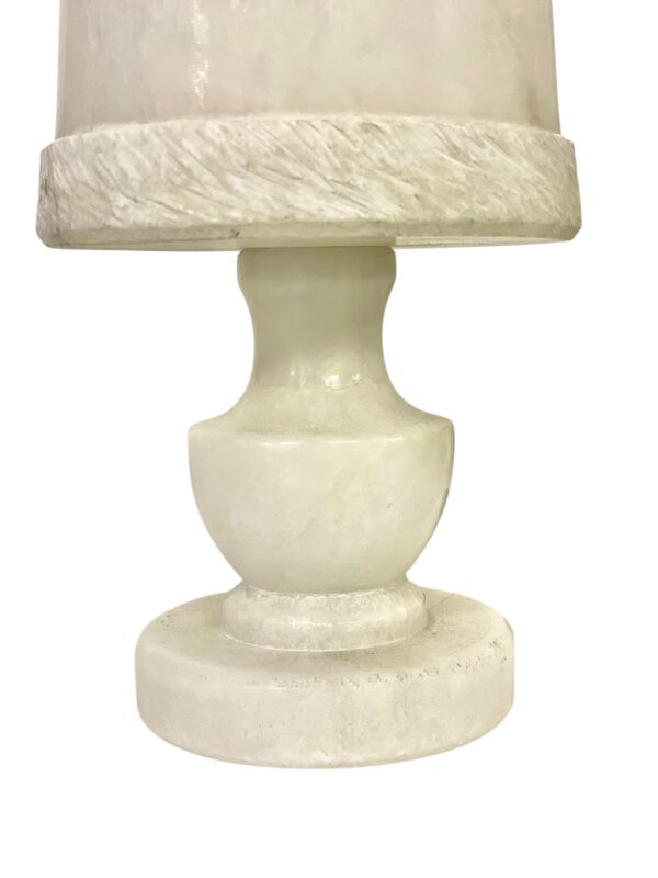 Pair of French Alabaster Table Lamps, Circa 1890