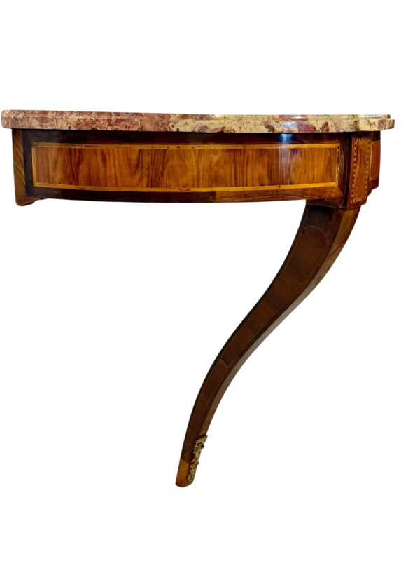 18th Century French Neoclassical Wall Console with Marble Top - Image 2