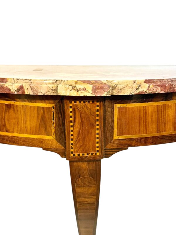 18th Century French Neoclassical Wall Console with Marble Top