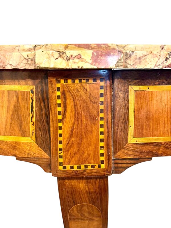 18th Century French Neoclassical Wall Console with Marble Top
