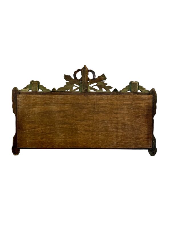 19th Century French Neoclassical Giltwood Wall Mirror with Crest