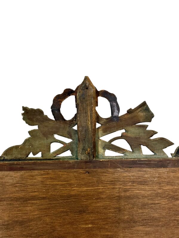 19th Century French Neoclassical Giltwood Wall Mirror with Crest