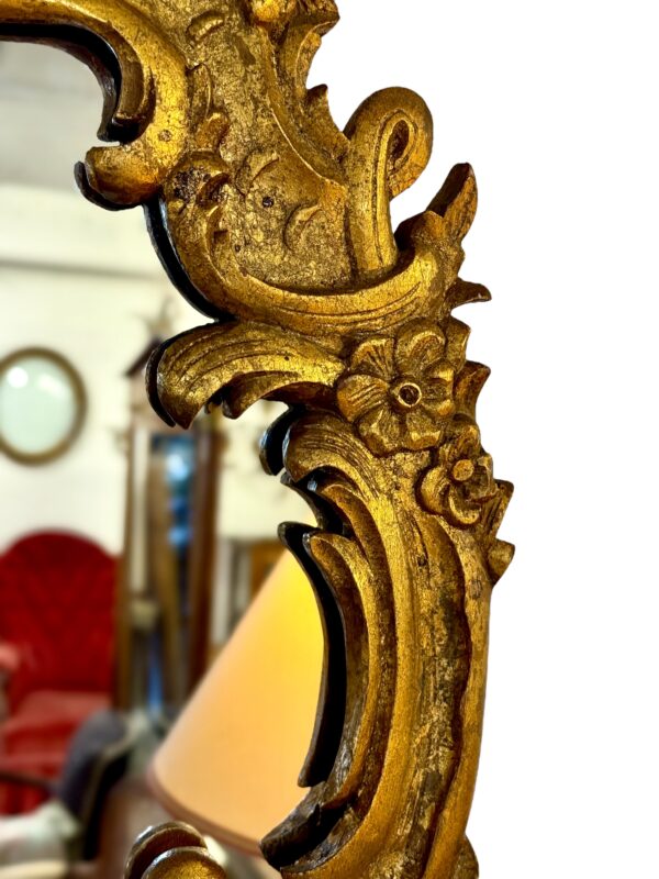19th Century Ornate Rococo Giltwood Mirror - Image 4