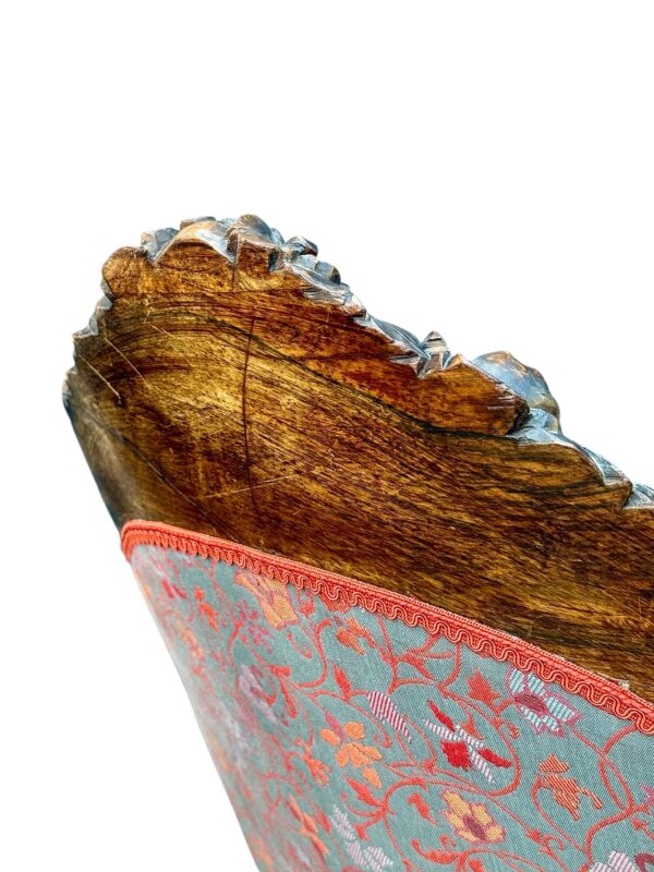 French Carved Walnut Sofa with Floral Upholstery, circa 1880 - Image 14