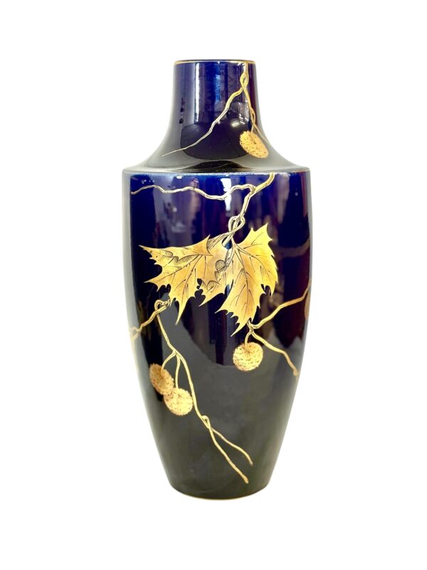 Large French Art Deco Faience Vases by Gustave Asch, circa 1920