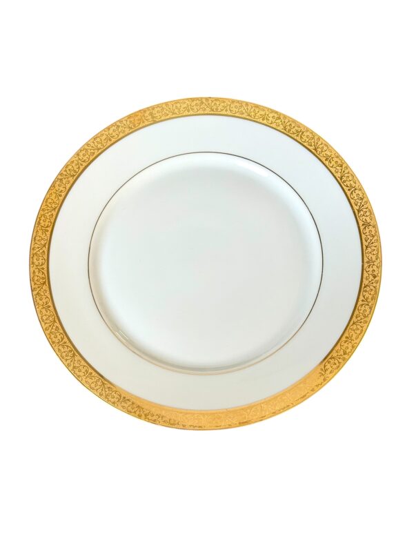 Limoges Porcelain Dinner Set with Gold Trim, 41 Piece Circa 1930s