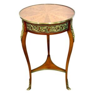 Louis XV Style Gilt Bronze Mounted Guéridon, France, Late 19th Century