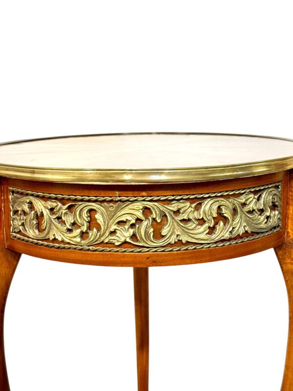 Louis XV Style Gilt Bronze Mounted Guéridon, France, Late 19th Century