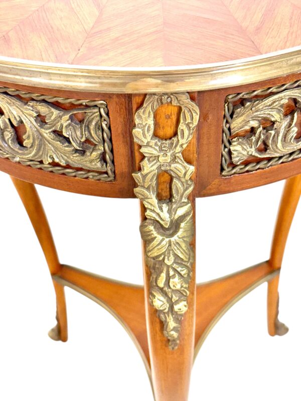 Louis XV Style Gilt Bronze Mounted Guéridon, France, Late 19th Century