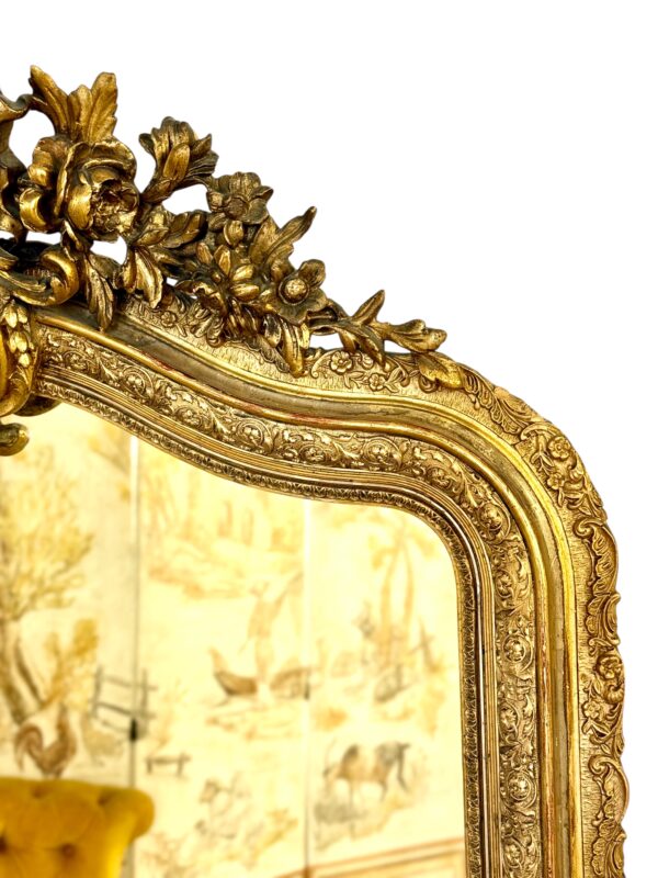 Louis XV Style Giltwood Mirror 19th Century - Image 12