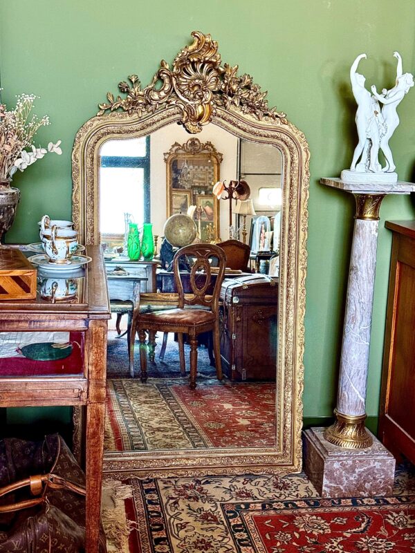 Louis XV Style Giltwood Mirror 19th Century