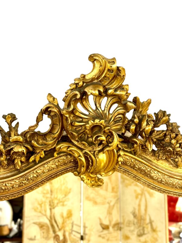 Louis XV Style Giltwood Mirror 19th Century - Image 5