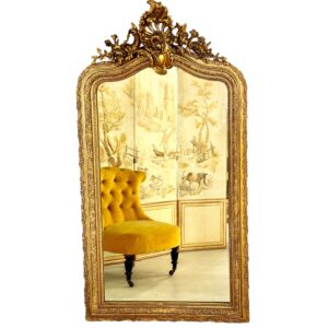 Louis XV Style Giltwood Mirror 19th Century
