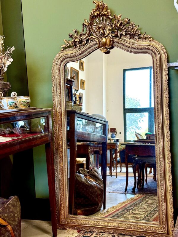 Louis XV Style Giltwood Mirror 19th Century - Image 7
