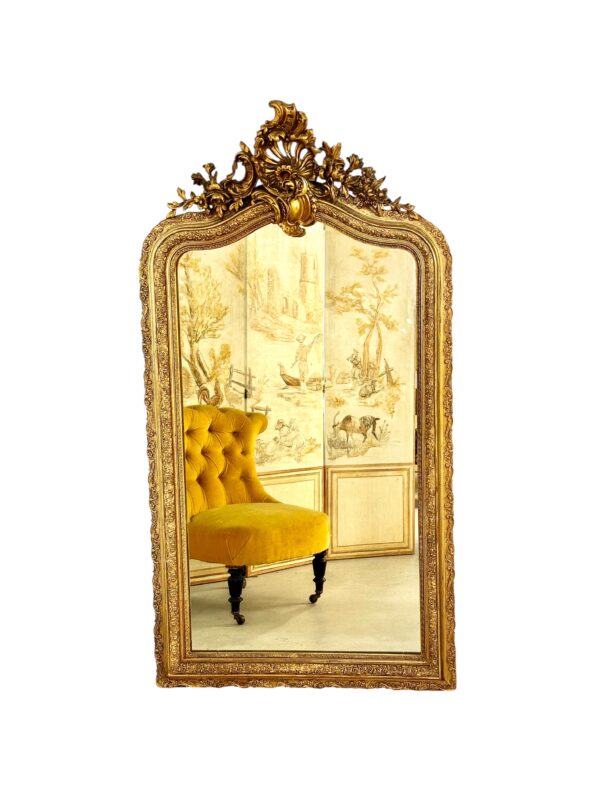Louis XV Style Giltwood Mirror 19th Century