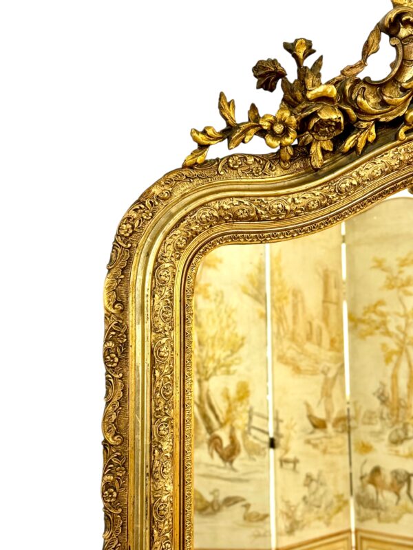 Louis XV Style Giltwood Mirror 19th Century
