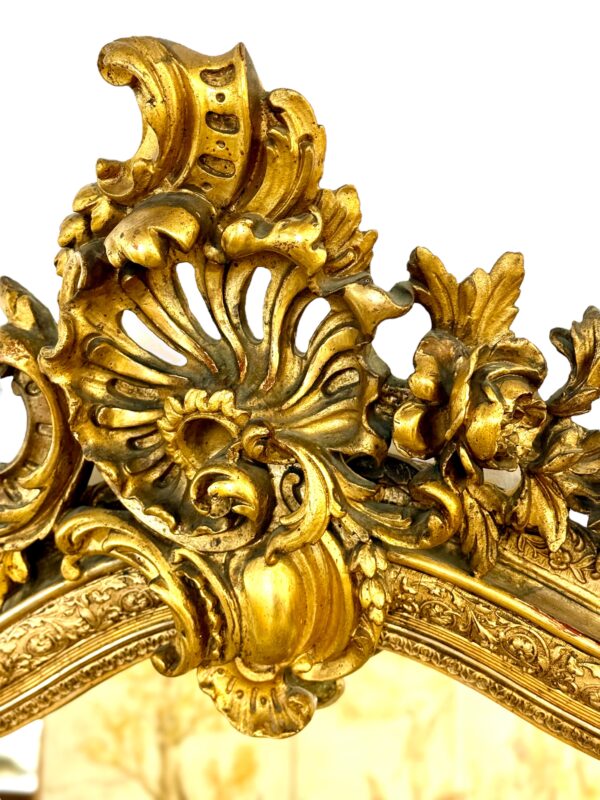 Louis XV Style Giltwood Mirror 19th Century - Image 11
