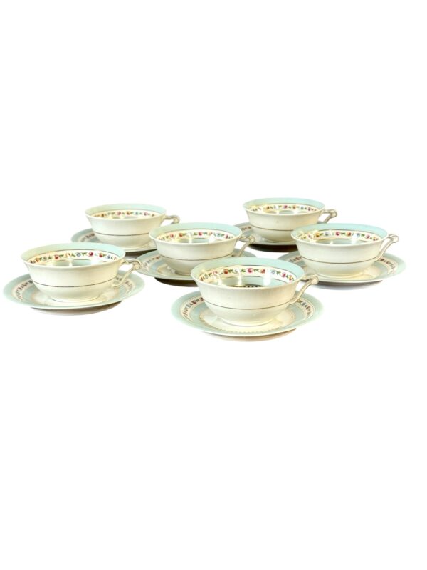 Raynaud Limoges 23-Piece Porcelain Tea & Coffee Service with Gold Trim