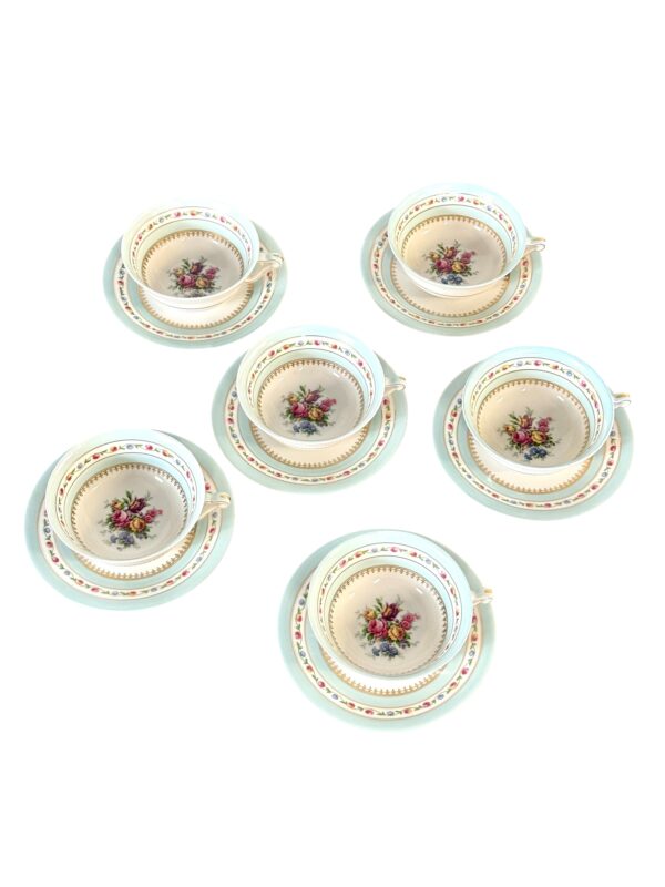 Raynaud Limoges 23-Piece Porcelain Tea & Coffee Service with Gold Trim - Image 3