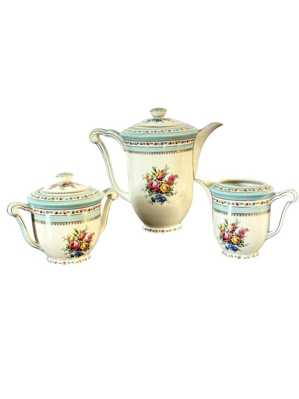 Raynaud Limoges 23-Piece Porcelain Tea & Coffee Service with Gold Trim