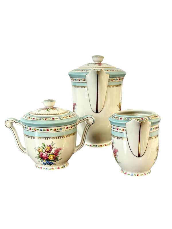Raynaud Limoges 23-Piece Porcelain Tea & Coffee Service with Gold Trim