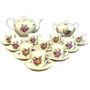 Théodore Haviland Coffee Set, Retailed by Rouard Paris, Late 19th Century