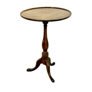 19th Century Walnut Gueridon or Side Table with Tripod Base