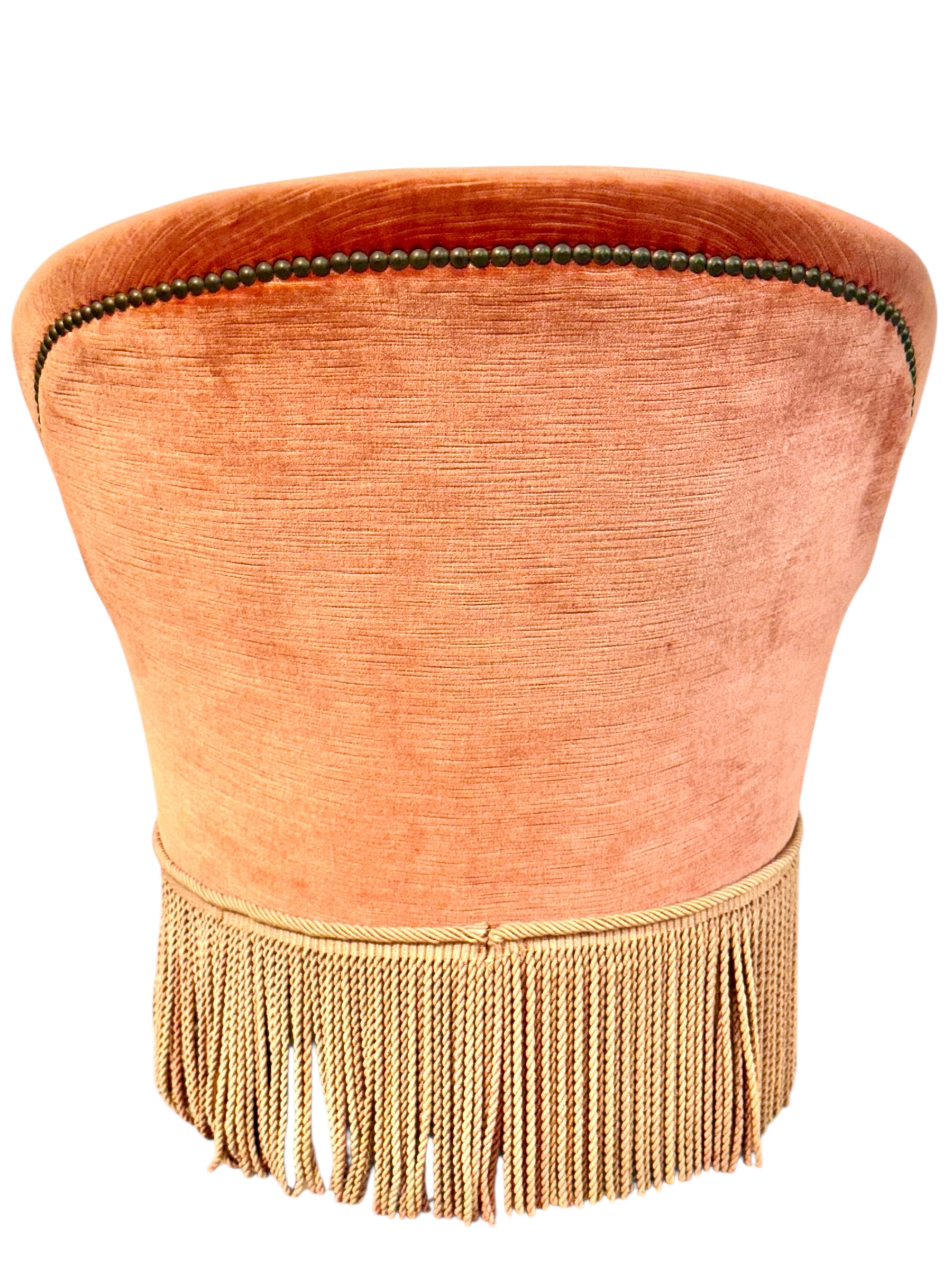 19th Century Child’s Velvet Armchair with Decorative Fringe - Image 10