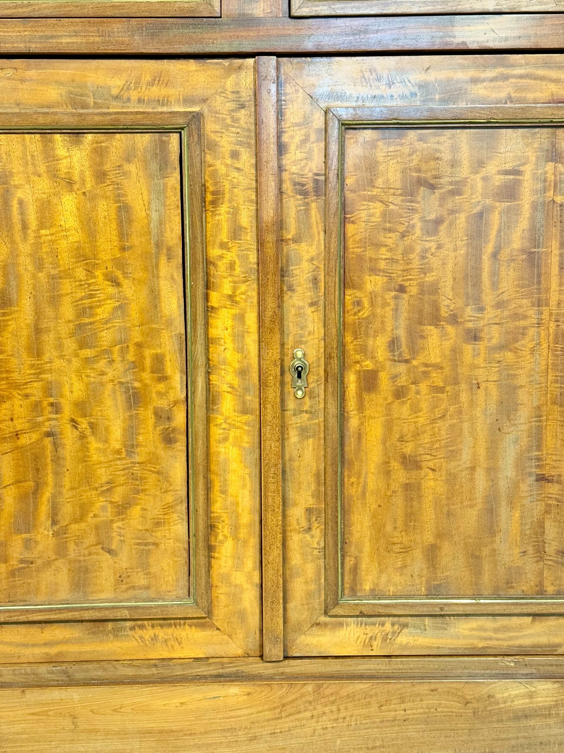 19th Century French Buffet in Burr Elm with Black Marble Top