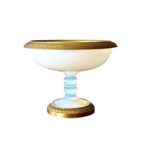 19th Century Opaline and Gilt Bronze Jewelry Stand, “Soap Bubble” Hues