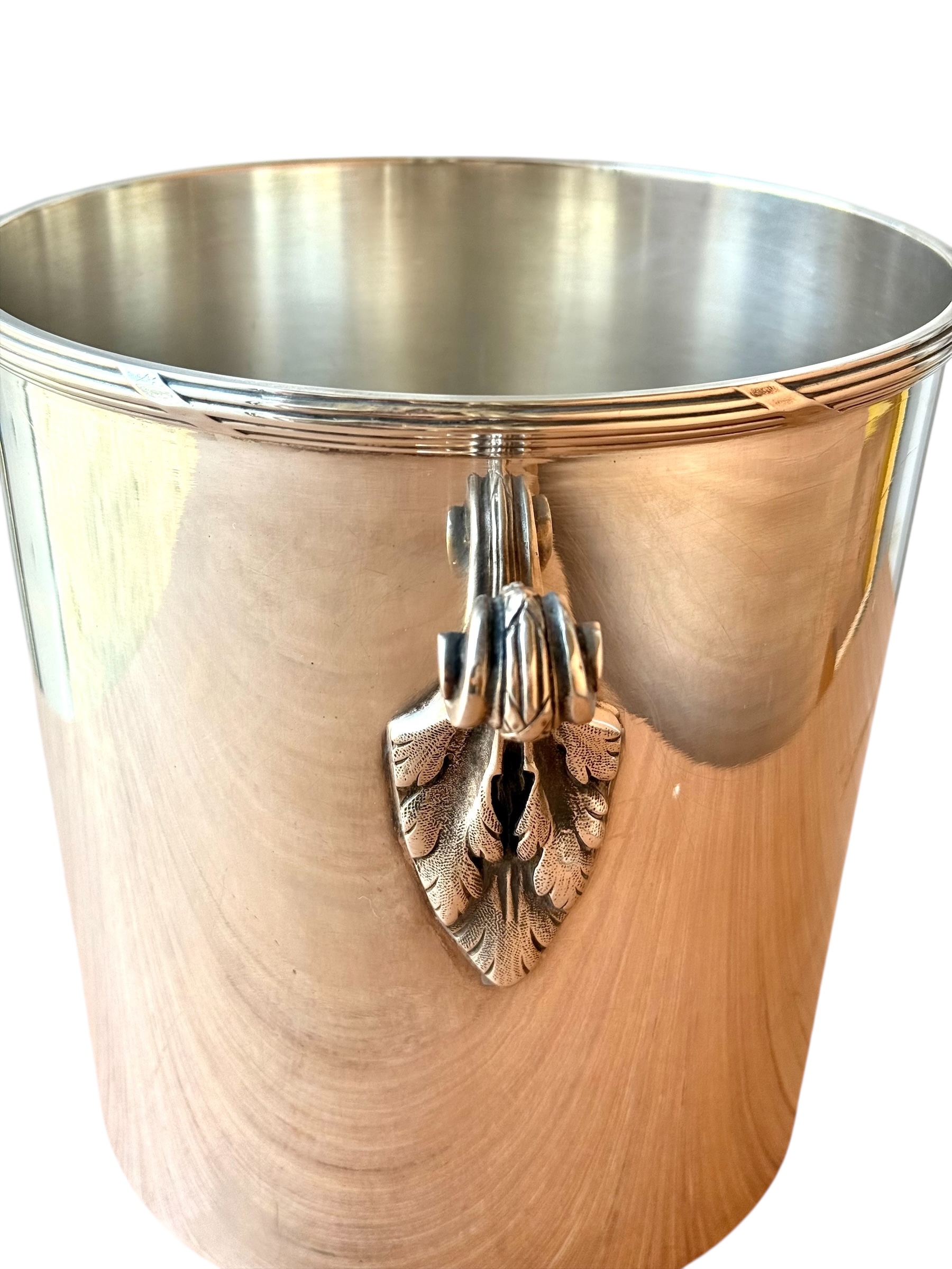 Elegant Silver-Plated Champagne Bucket by Ercuis, France - Image 11