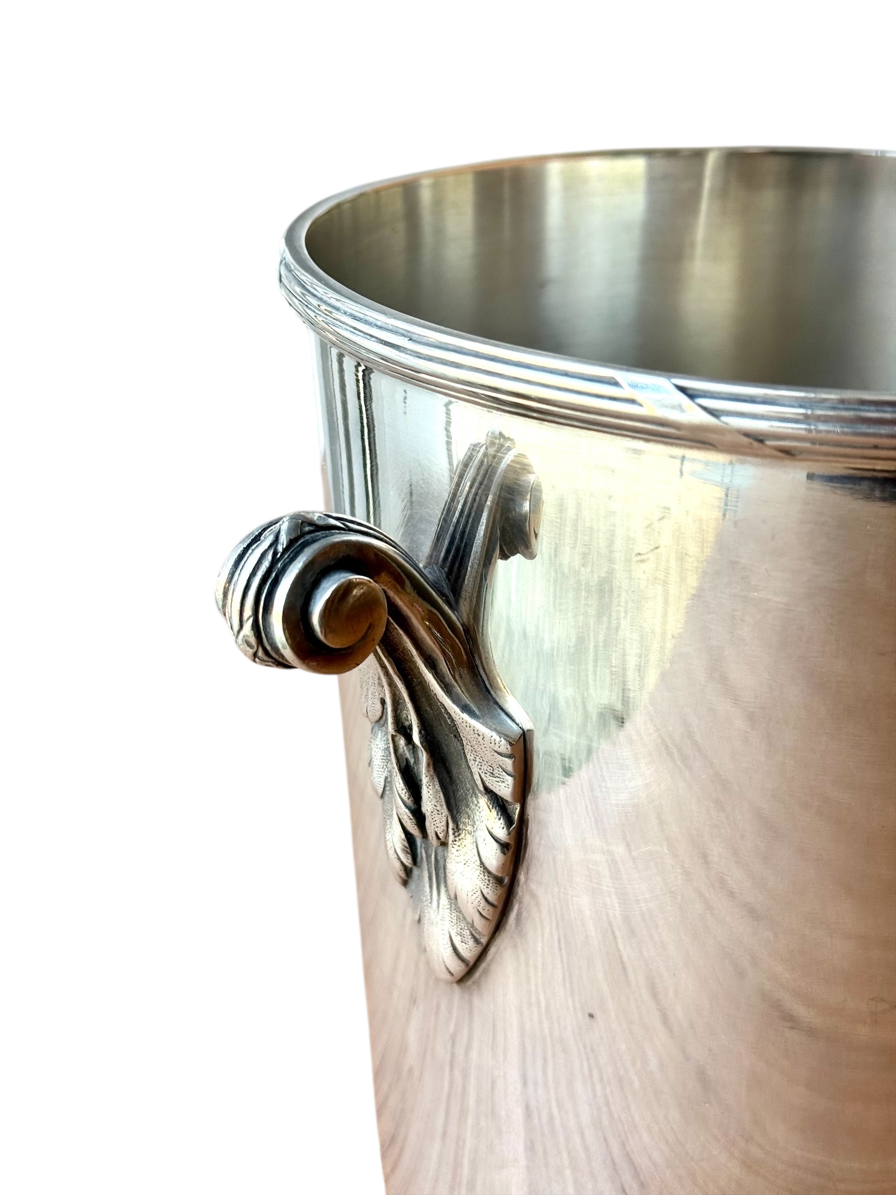 Elegant Silver-Plated Champagne Bucket by Ercuis, France - Image 16