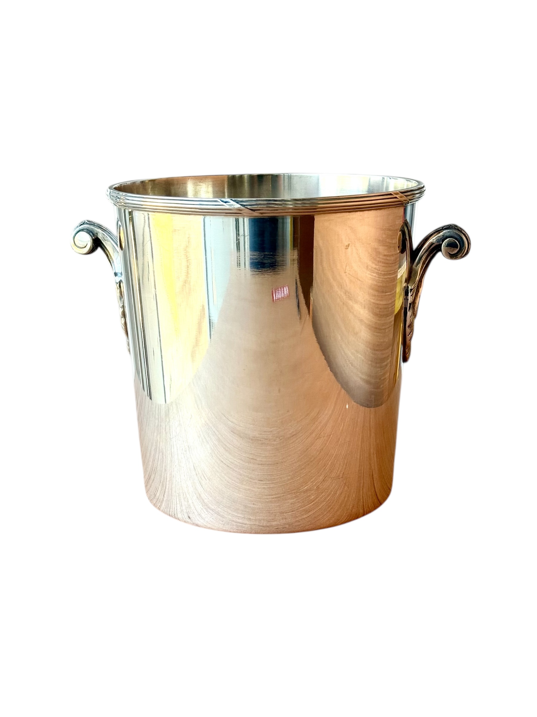 Elegant Silver-Plated Champagne Bucket by Ercuis, France