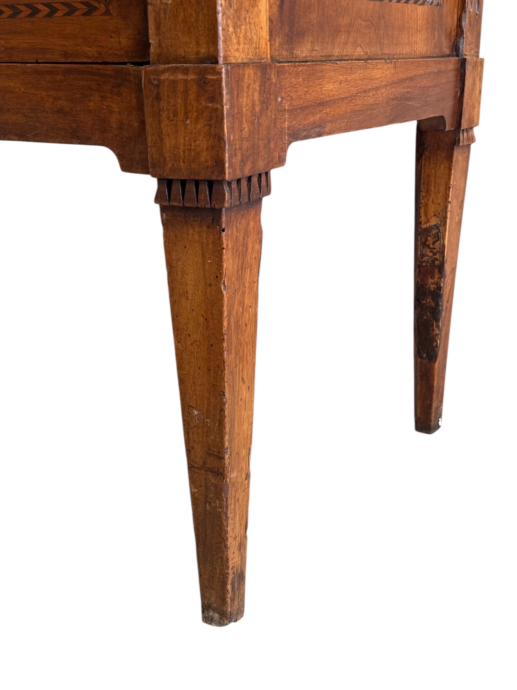 Louis XVI Period Marquetry Inlaid Cherrywood Commode, Late 18th Century