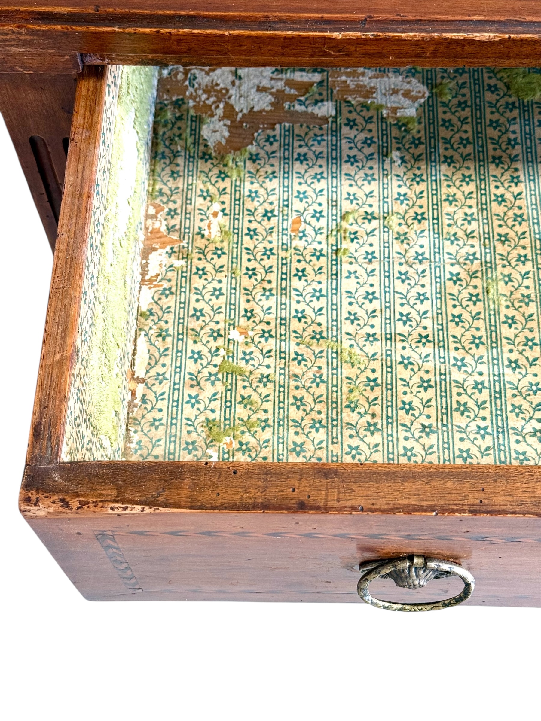 Louis XVI Period Marquetry Inlaid Cherrywood Commode, Late 18th Century