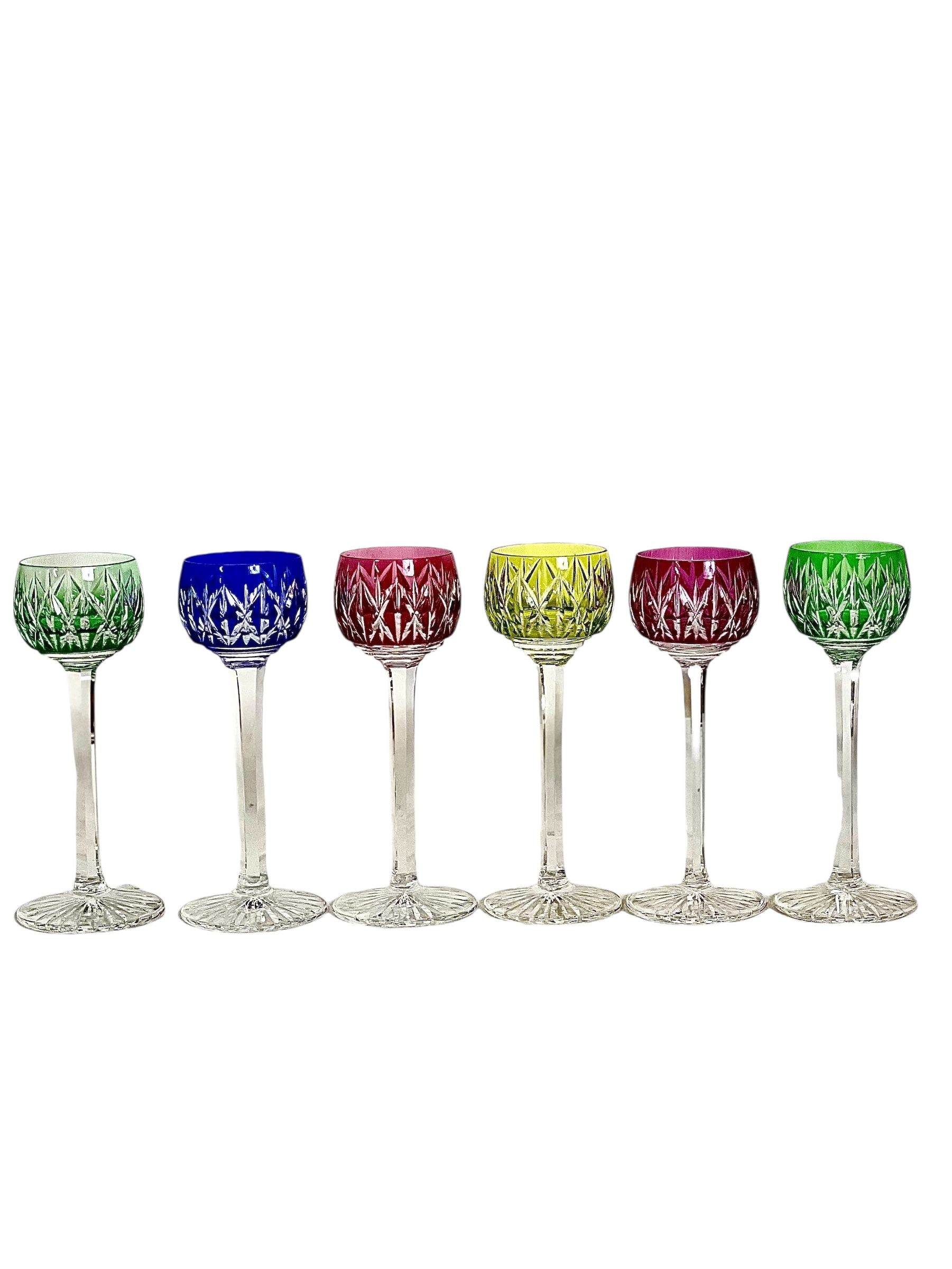 Set of 6 Saint-Louis Crystal Liqueur Glasses, France, Mid-20th Century - Image 10