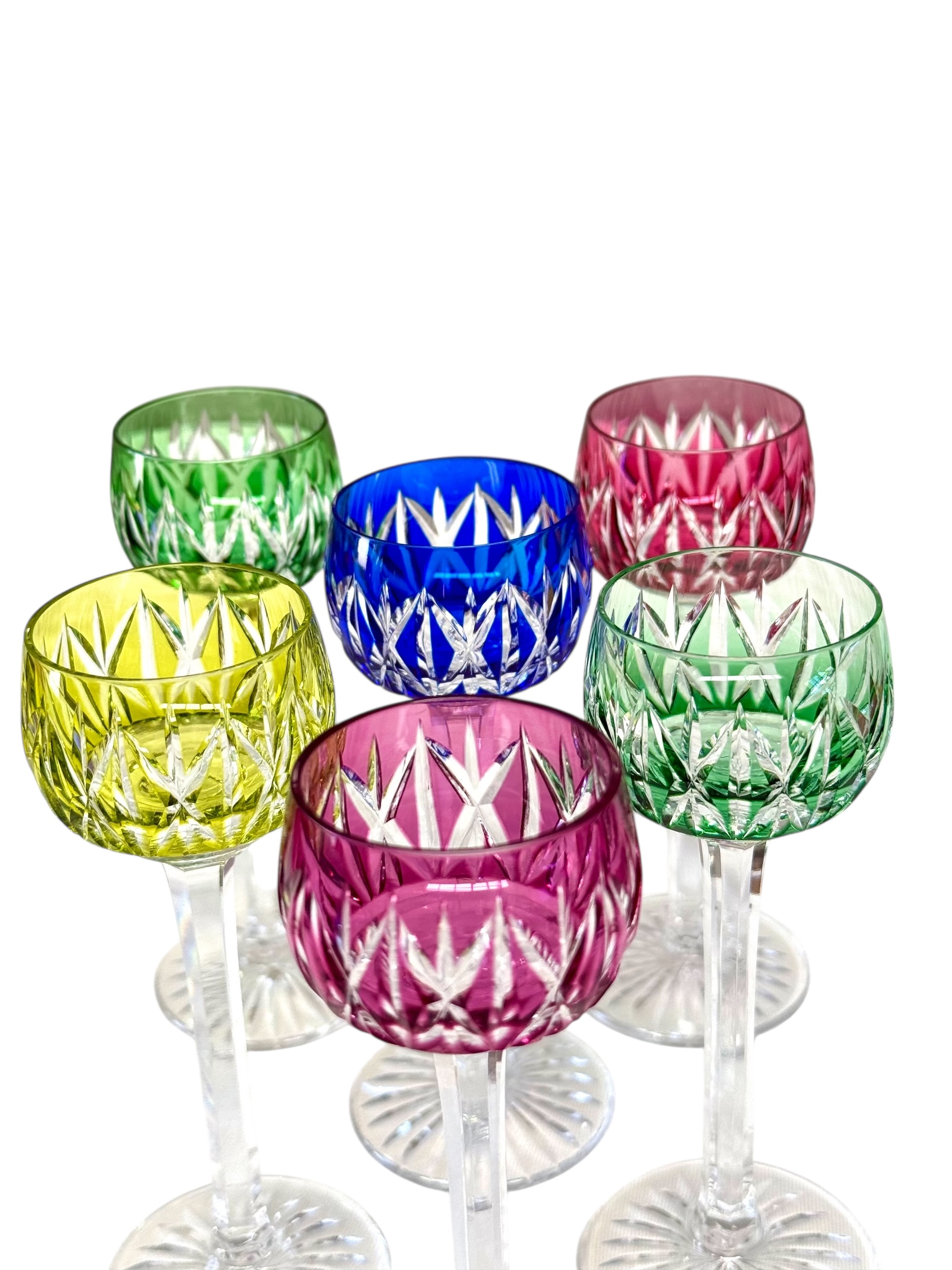 Set of 6 Saint-Louis Crystal Liqueur Glasses, France, Mid-20th Century - Image 16