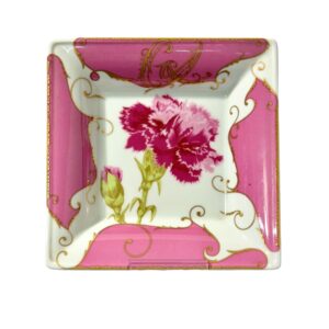 Pink and Gold Porcelain Trinket Dish By Christian Lacroix